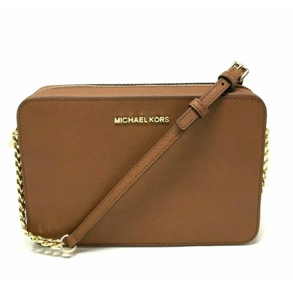 Michael kors jet set item large hotsell east west crossbody chain handbag clutch